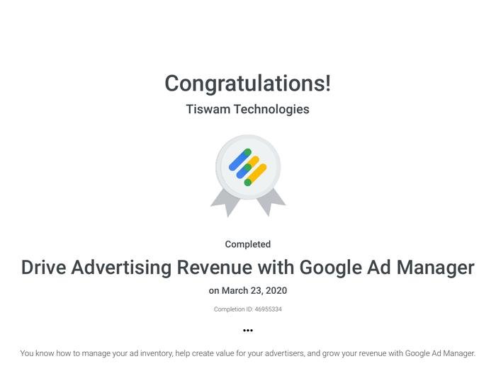 Drive Advertising Revenue with Ad Manager — Tiswam Technologies