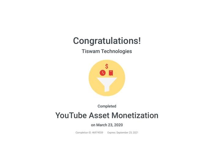 YouTube Asset Monetization — Tiswam Technologies